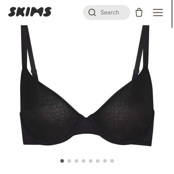 SKIMS | WEIGHTLESS DEMI BRA | ONYX / 36 / DD - Picture 3 of 11